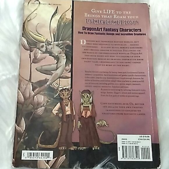 DragonArt Fantasy Characters how to draw fantastic beings guidebook paperback - Picture 2 of 16